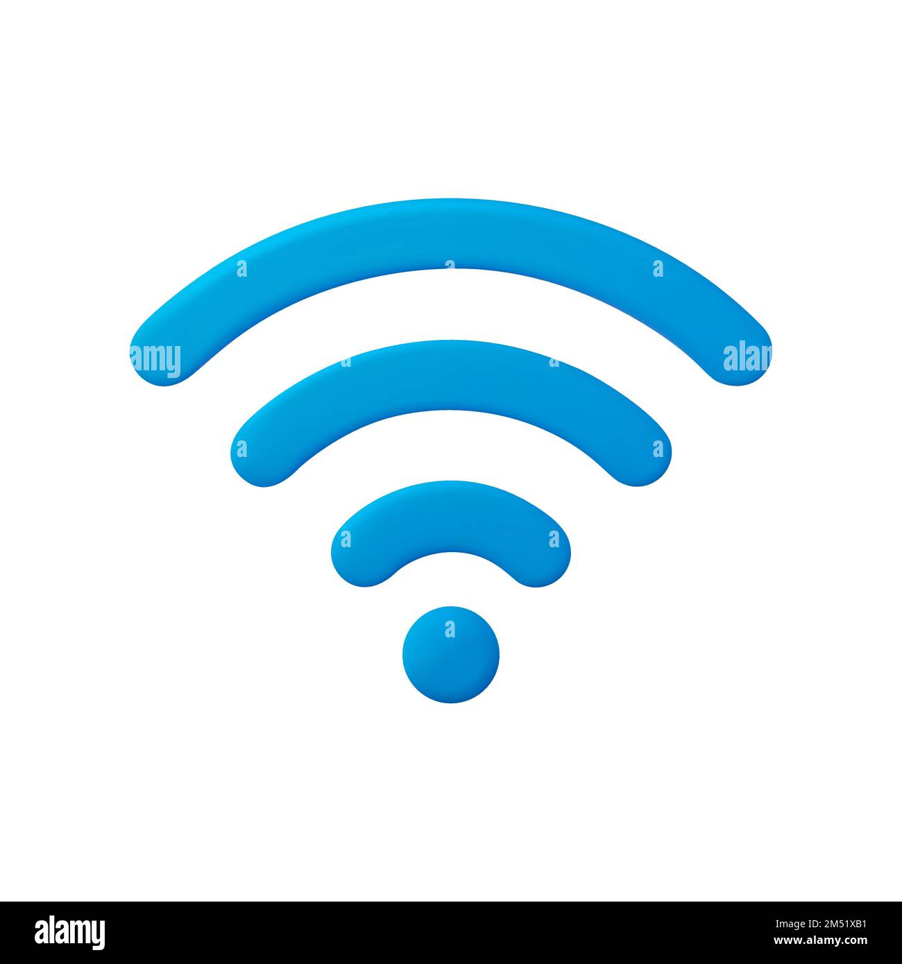 3d Wifi signal, connection and network symbol. Stock Vector