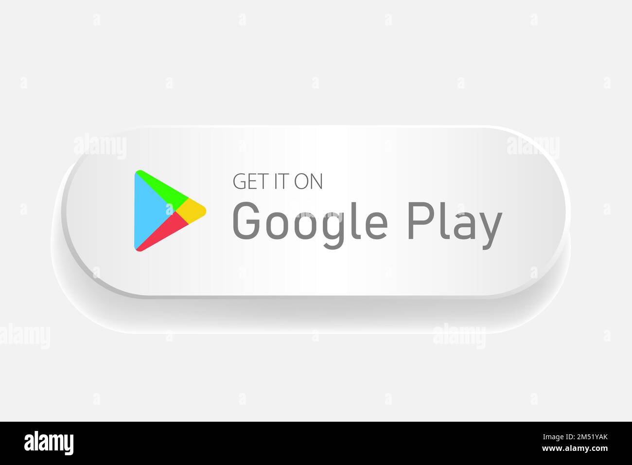 Google logo sign on white button. Stock Vector