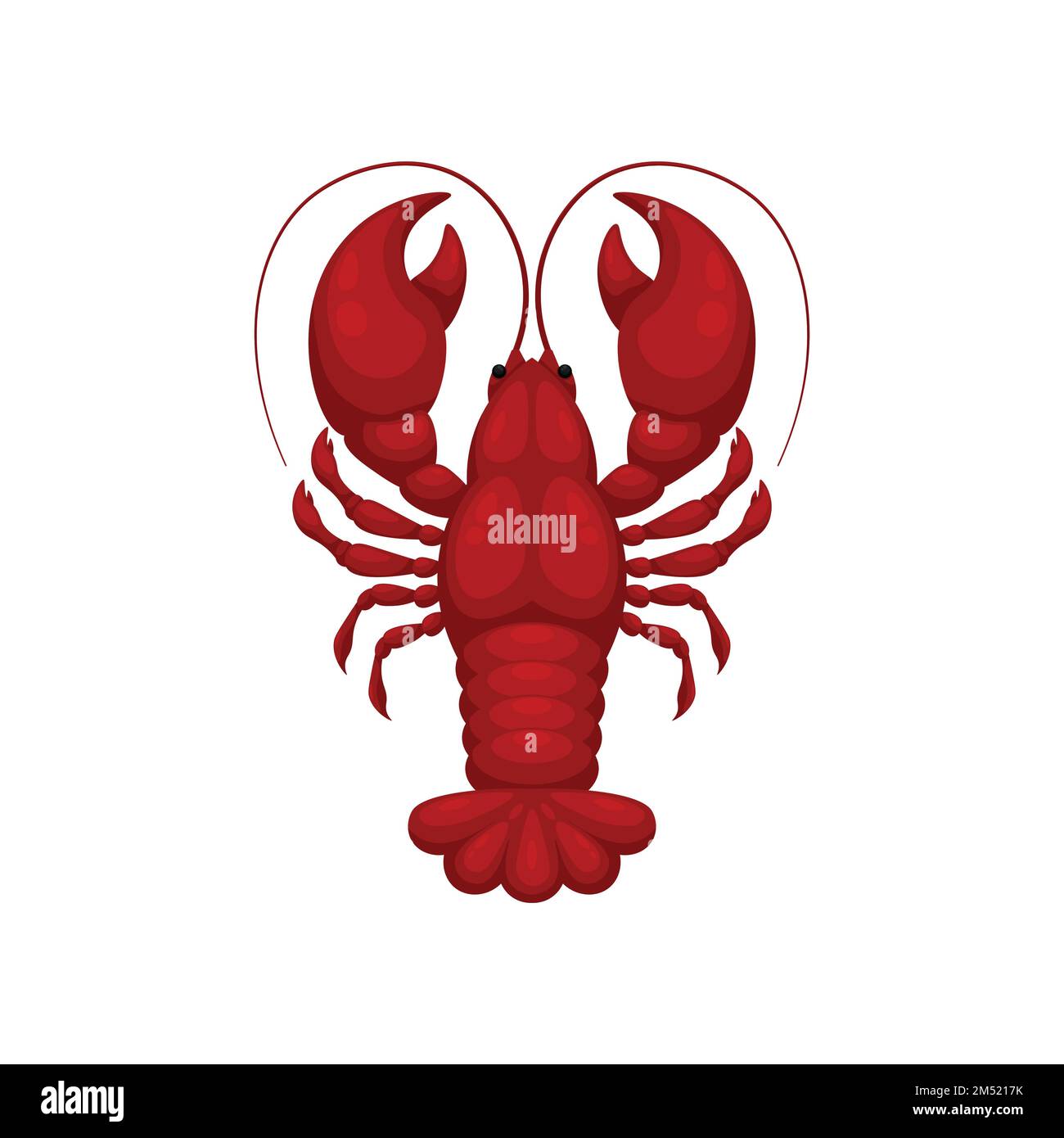 Cartoon red shrimp crab lobster Stock Vector Images - Alamy