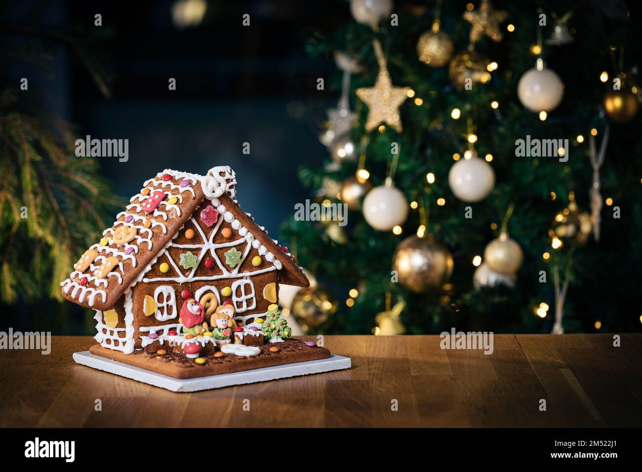 Christmas gingerbread house lights hi-res stock photography and images -  Alamy