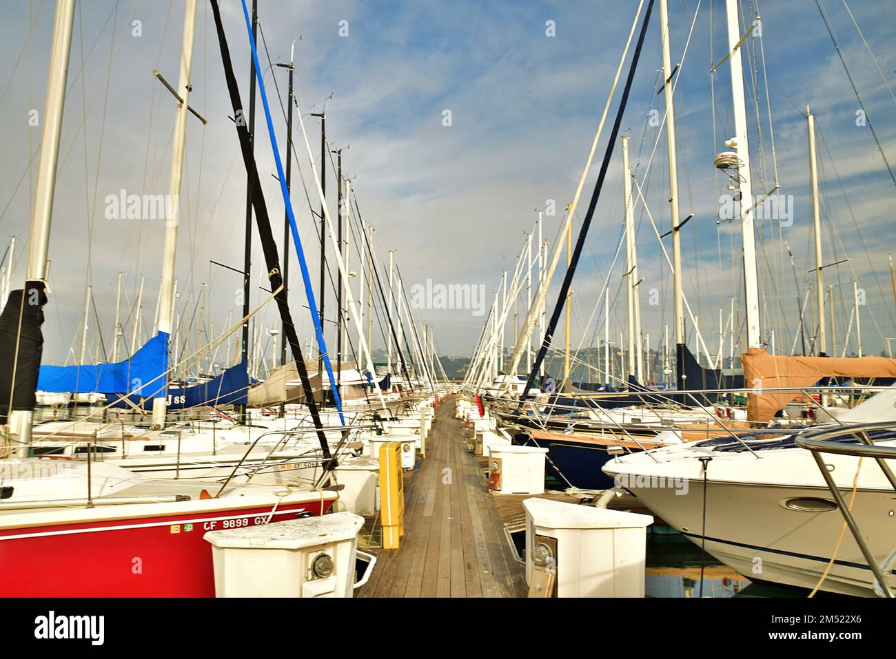 Sausalito Harbor Stock Photo