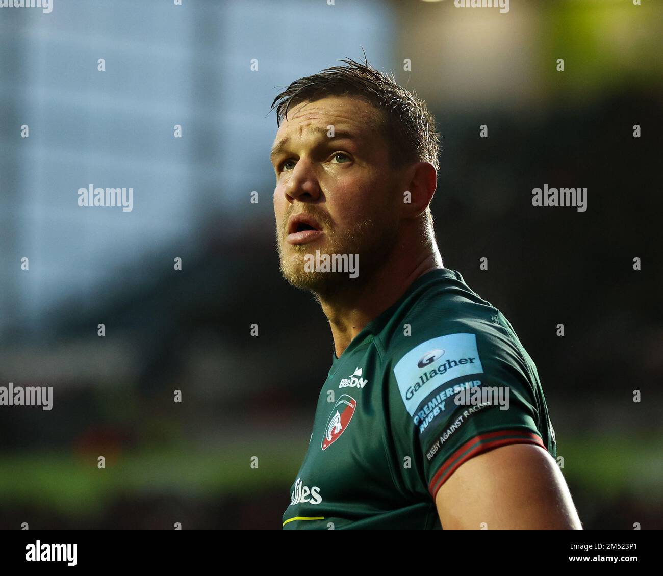 Hanro Liebenberg, captain of Leicester Tigers, during the