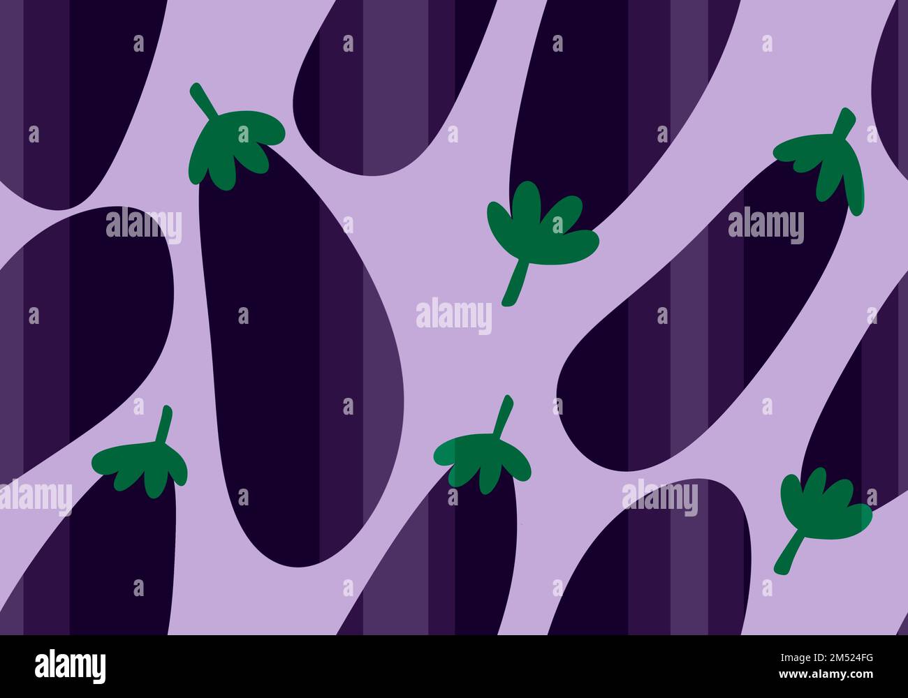 Eggplant Pattern Print Backpack