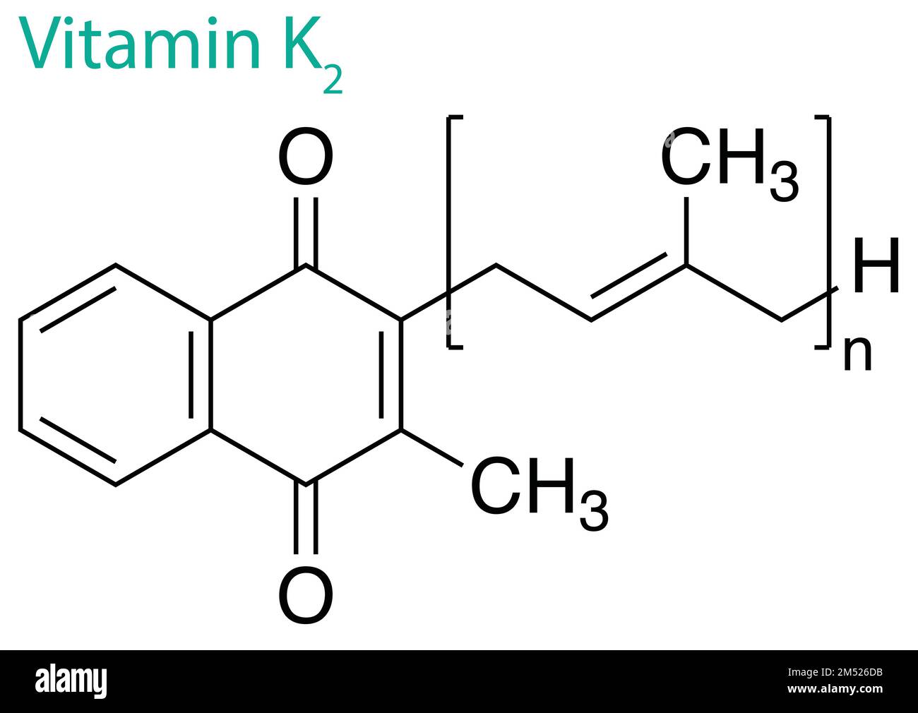 Vitamin k2 molecule Stock Vector Images Alamy