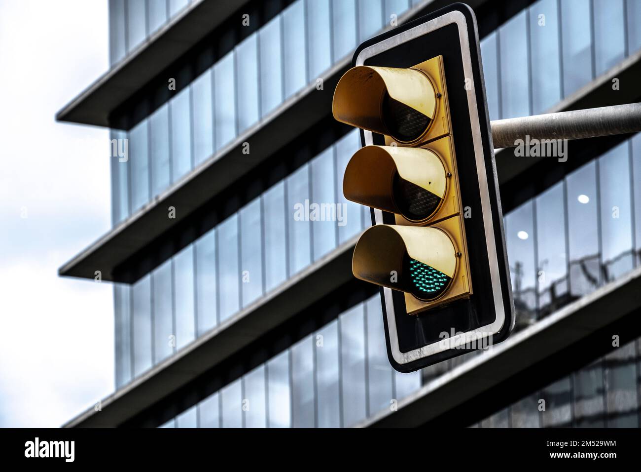 A close-up shot of traffic lights on a street Stock Photo - Alamy