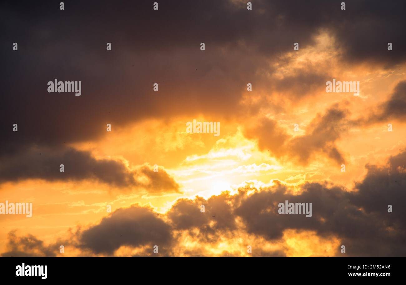 Dark and grey clouds are formed in the sky Stock Photo - Alamy
