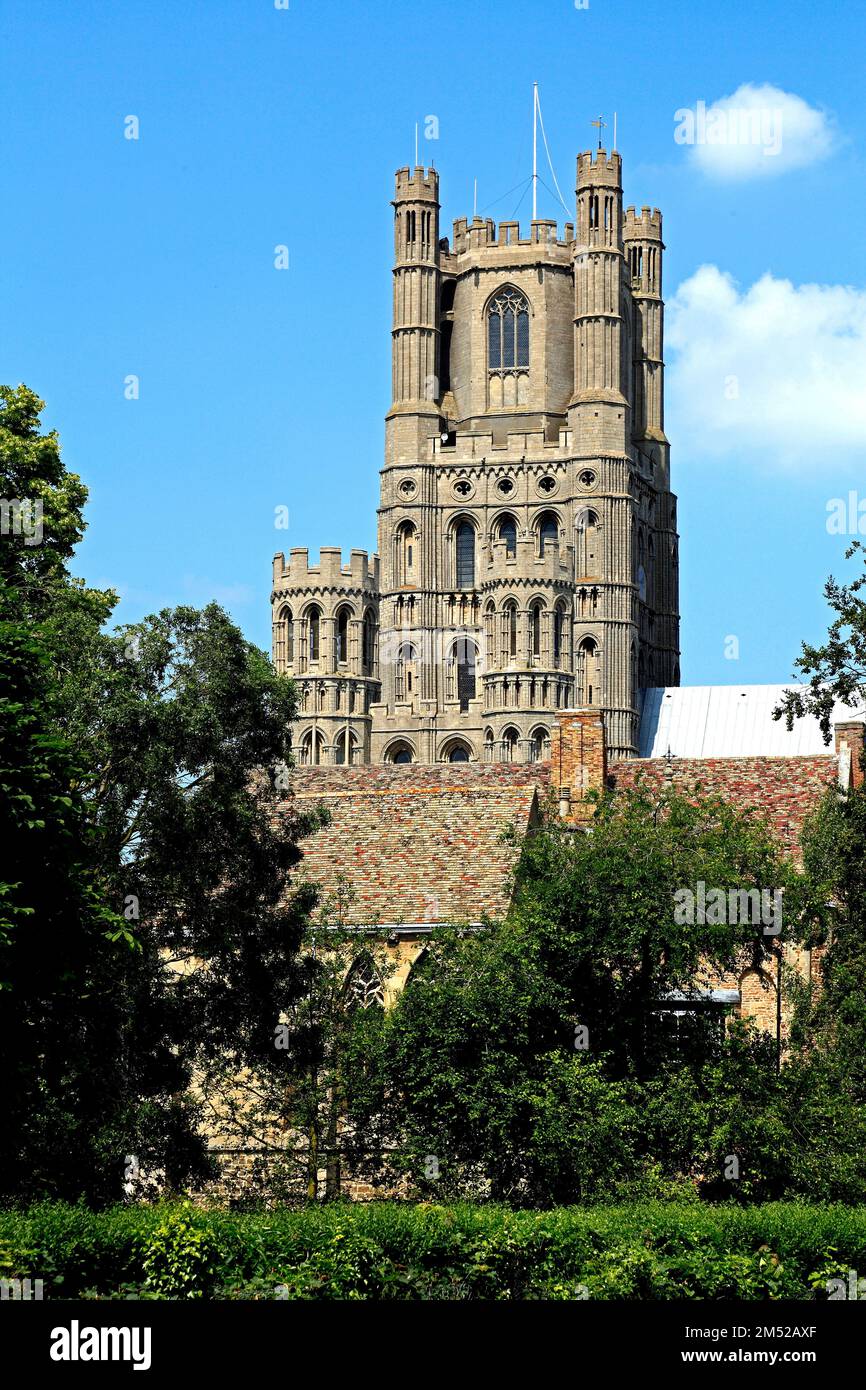 Ely Cathedral, the West Tower, Cambridgeshire, England, UK Stock Photo