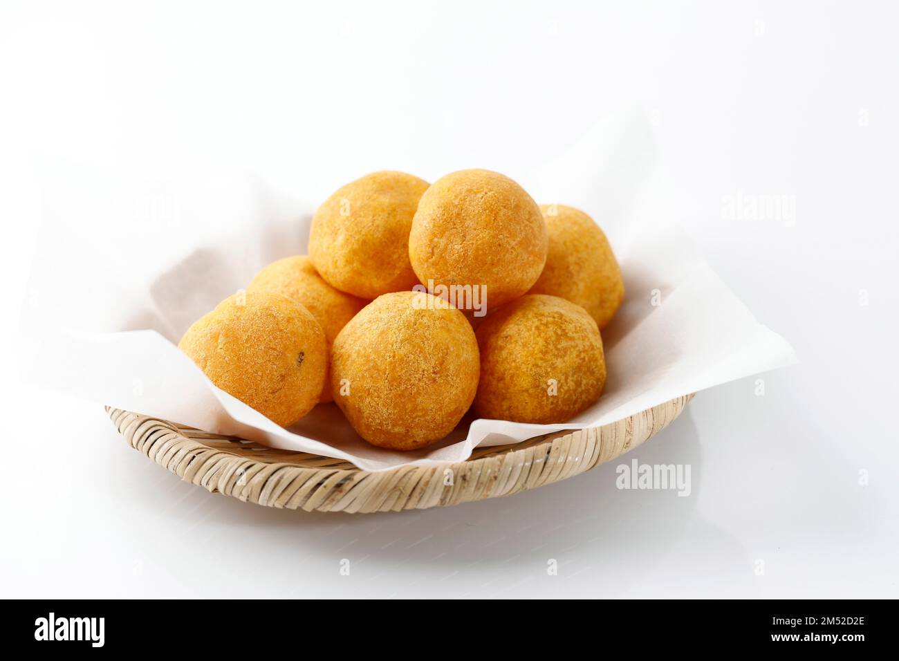 Thai Fried Sweet Potato Balls or Kanom Kai Nok Krata, Thai Dessert. Popular as Bola Ubi in