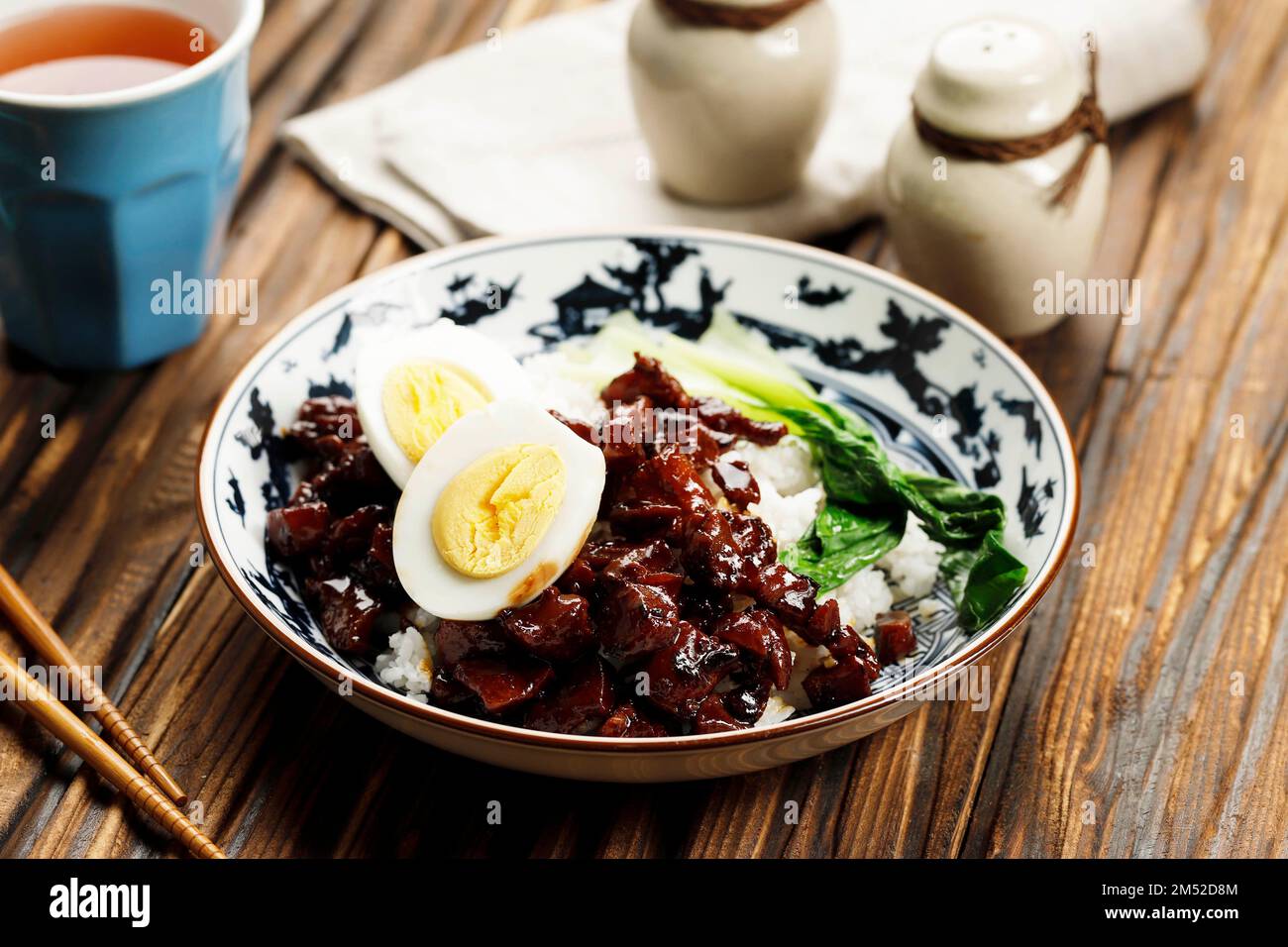 Photo inspiration: Gallery Detail: Taiwanese Braised Meat Pork Over Steamed White Rice With Boiled