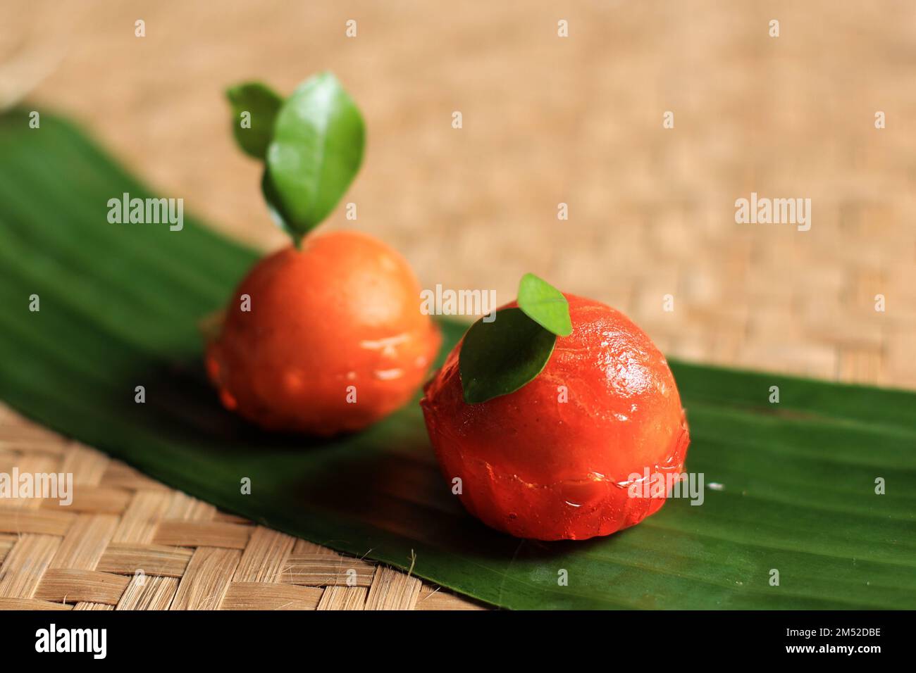 Kanom Look Choup, Thai Traditional Dessert Made from Green Bean