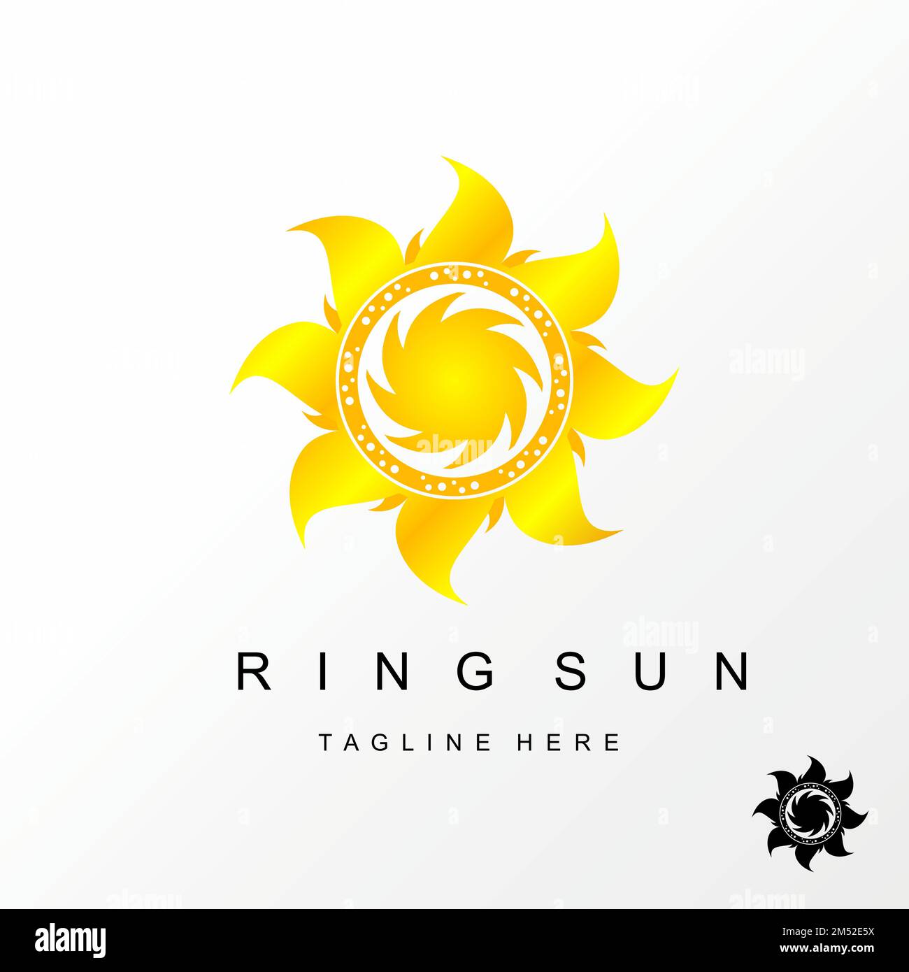 Unique sunlight or heating circle image graphic icon logo design abstract concept vector stock. Can be used as a symbol of bright and strength Stock Vector