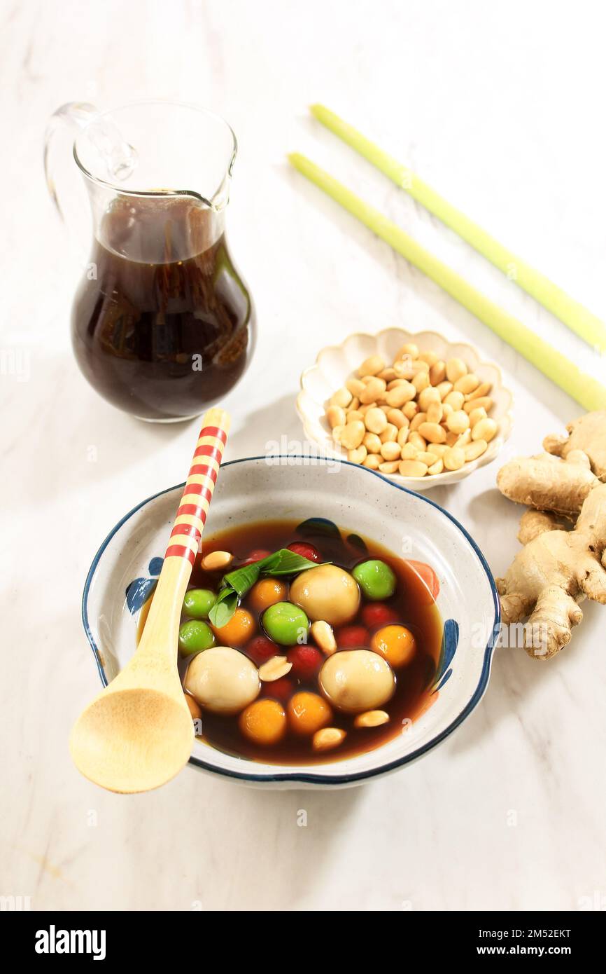 Wedang Ronde Jahe is Glutinous Rice Balls with Ginger and Palm Sugar