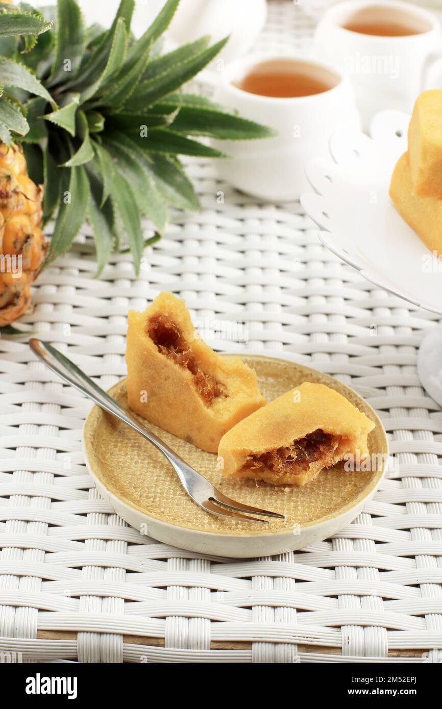 Taiwan Pineapple Pie Tart, Sweet Traditional Taiwanese Pastry Cake