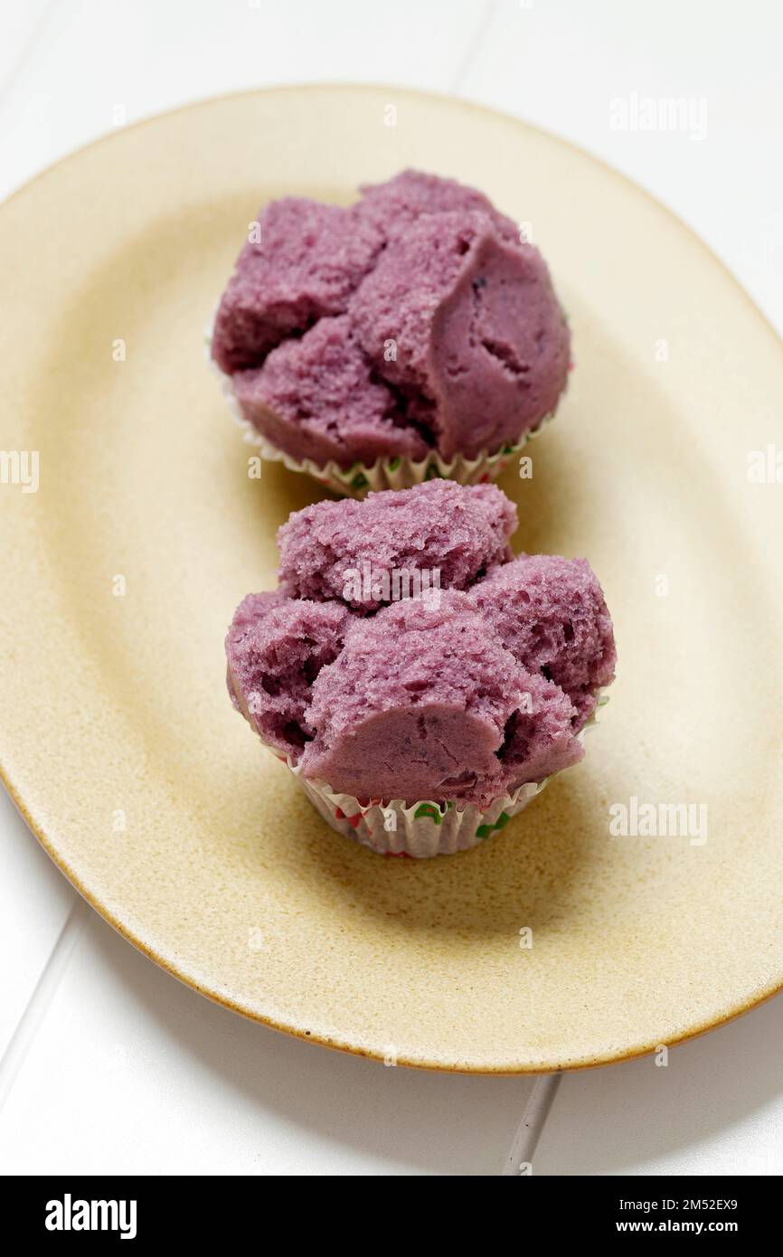 Chinese Steamed Sponge Cake or Fa Gao for Lunar New Year Festival