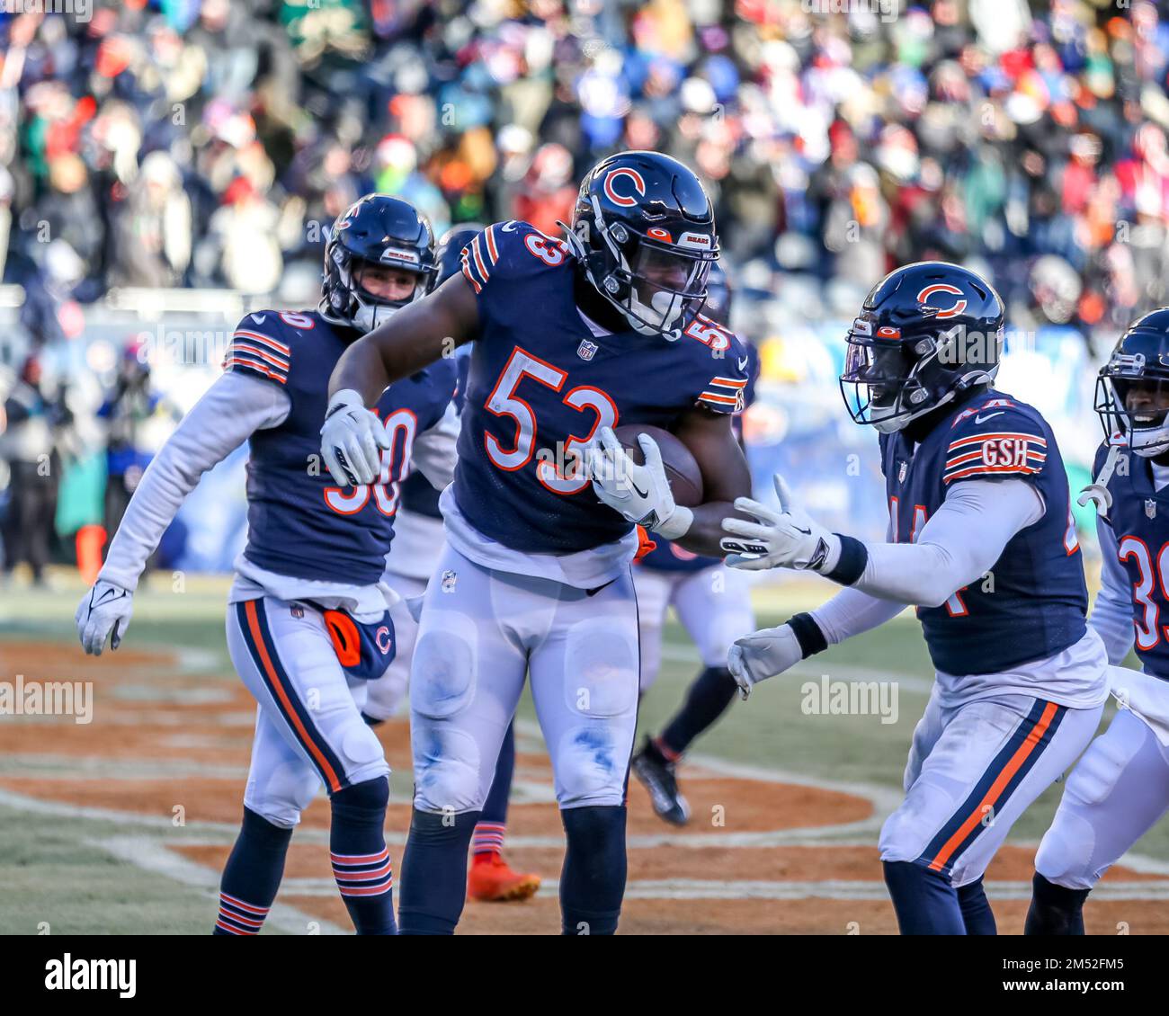 December 24, 2022 Chicago Bears linebacker Nicholas Morrow (53