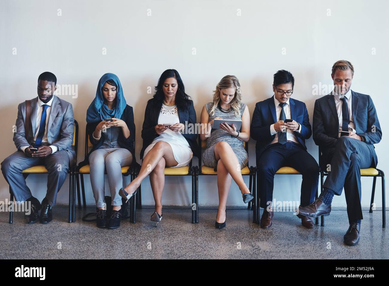 Waiting in line at bank hi-res stock photography and images - Alamy