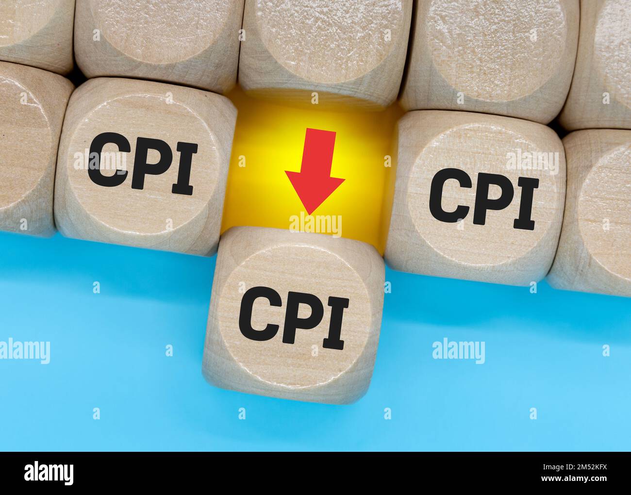 CPI, consumer price index symbol. Wooden blocks with words 'CPI' Stock ...