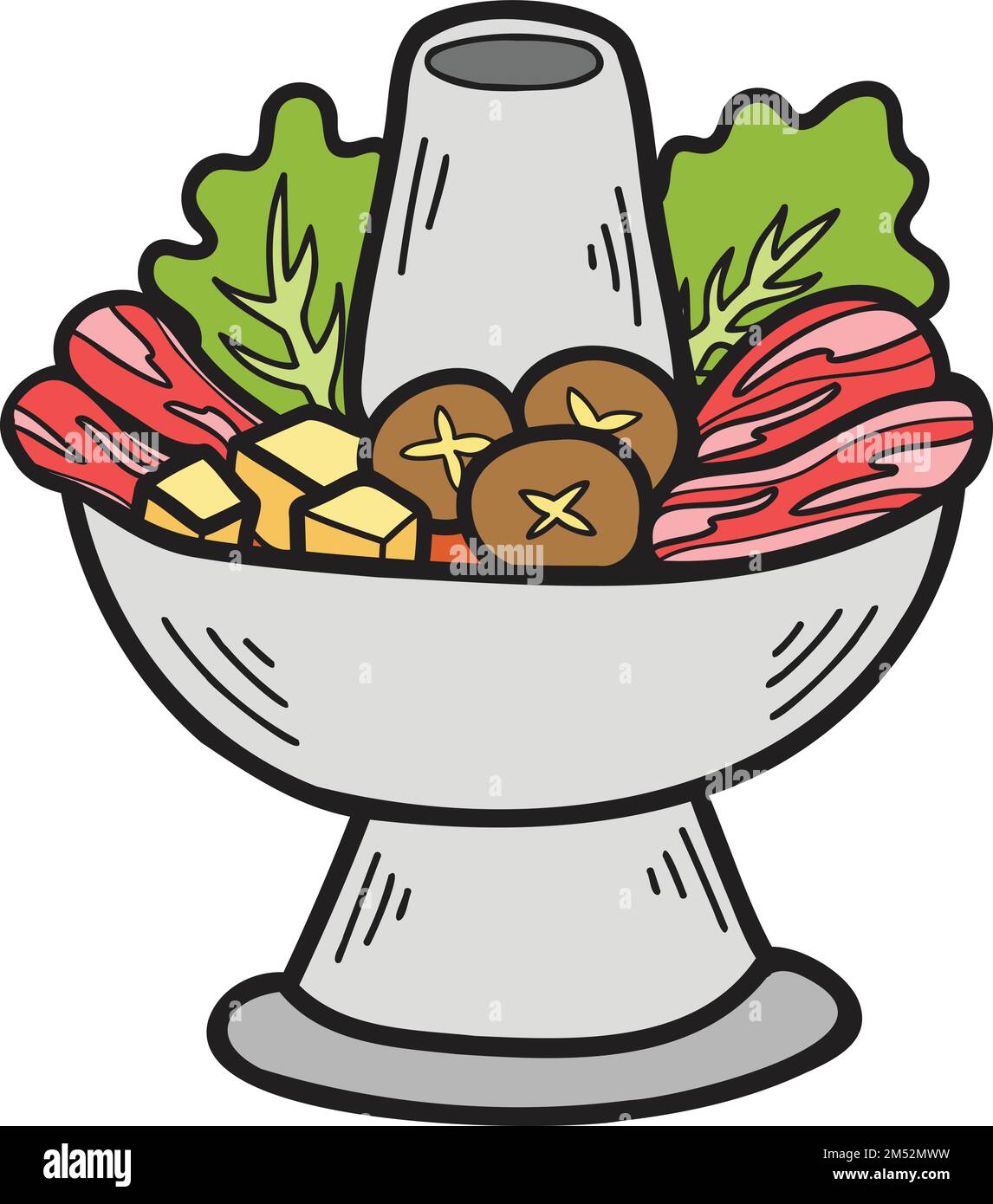 Hot pot cuisine Stock Vector Images Alamy