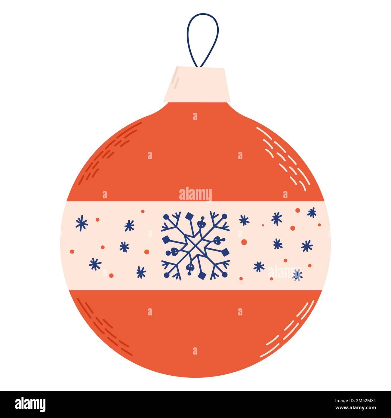 Christmas toy and ball in vintage style. Christmas ornament Stock ...