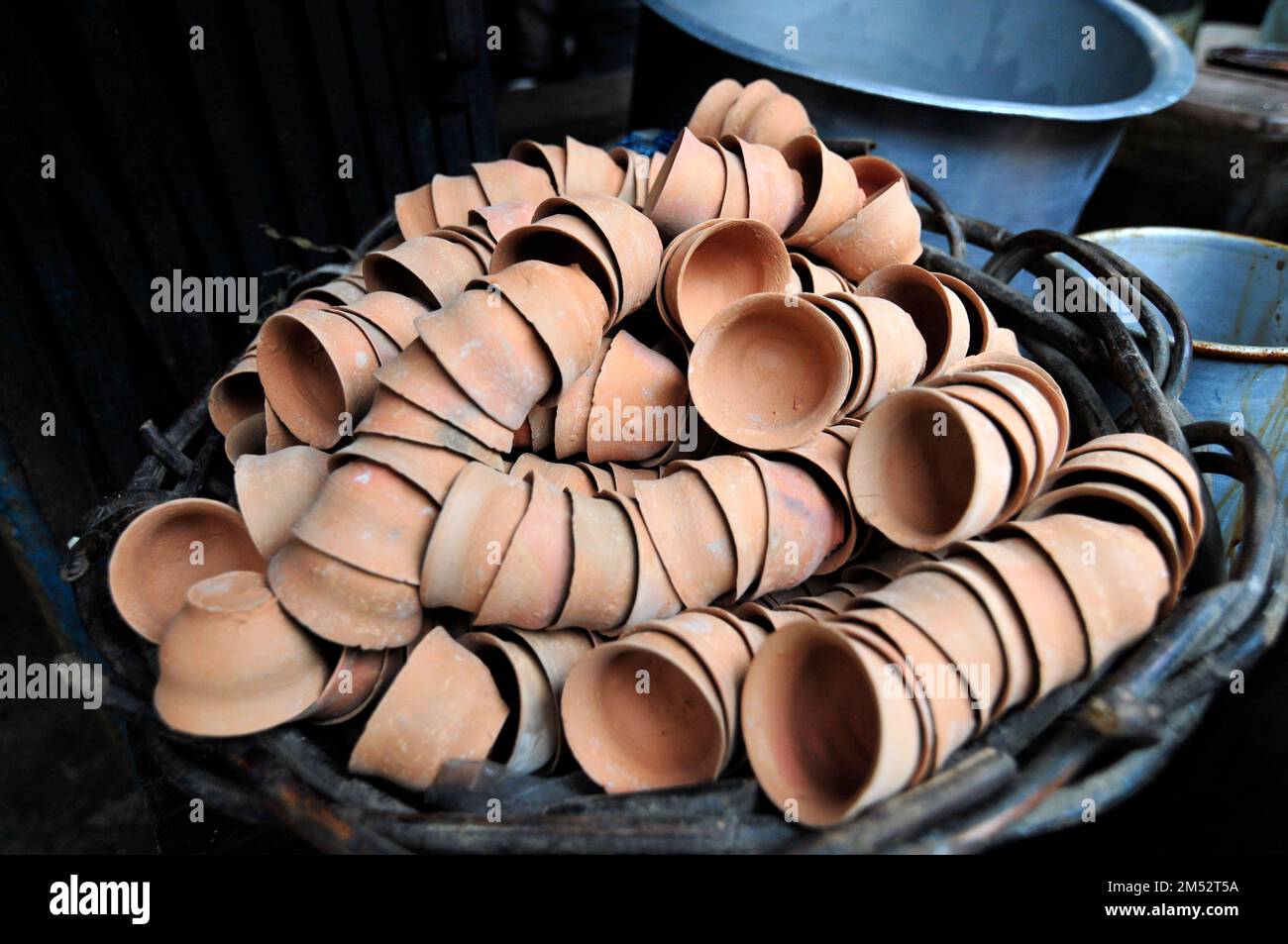 Traditional Kulhad cups Indian tea cups Stock Photo Alamy