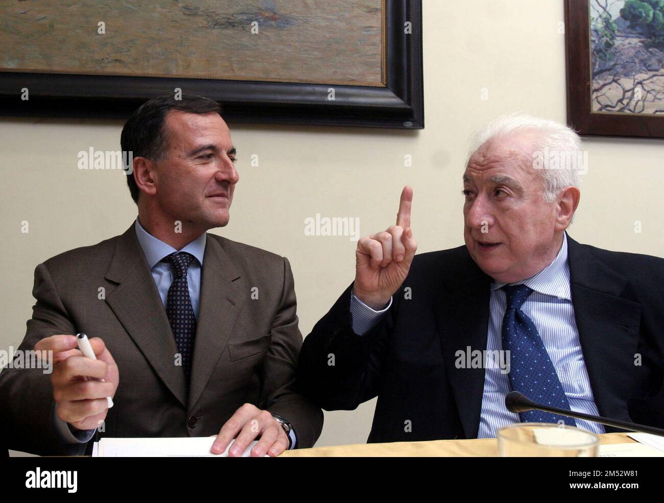 Photo Repertoire, Italy. 25th Dec, 2022. FRANCESCO COSSIGA SENATOR WITH FRANCO FRATTINI AT THE FORUM OF ISIAO AND THE MEDITERRANEAN OBSERVATORY (ROME - 2005-10-03, Antonia Cesareo) ps the photo can be used in respect of the context in which it was taken, and without the defamatory intent of the decorum of the persons represented Editorial Usage Only Credit: Independent Photo Agency/Alamy Live News Stock Photo