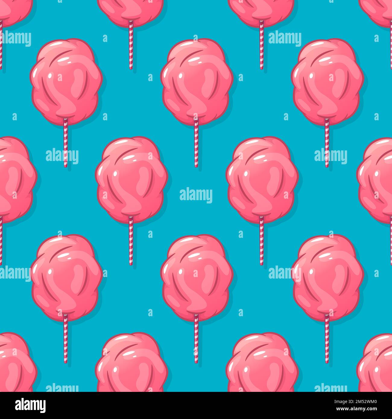 Cotton candy wrapper isolated seamlessly pattern vector illustration ...