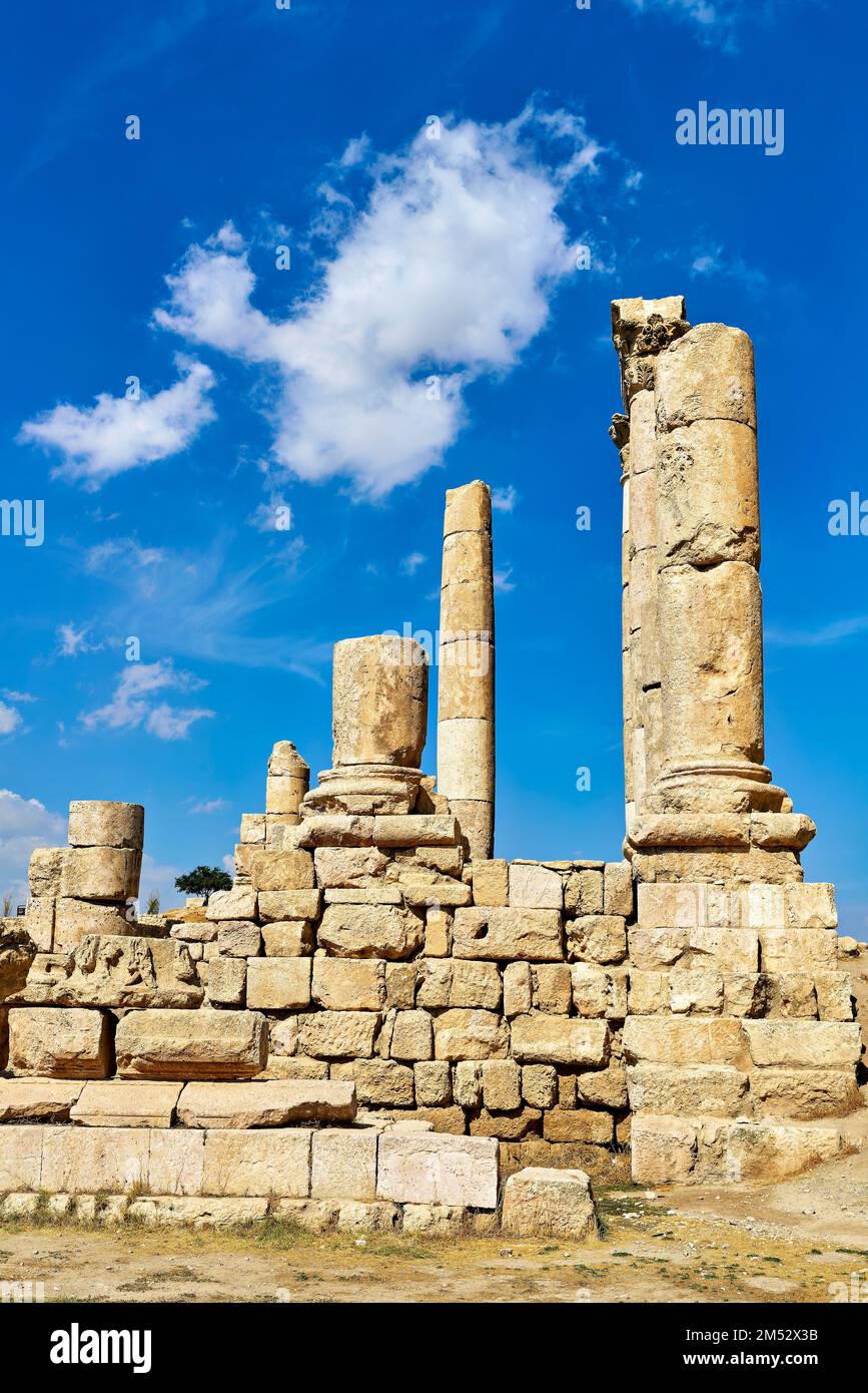 Amman Jordan. The Citadel Stock Photo