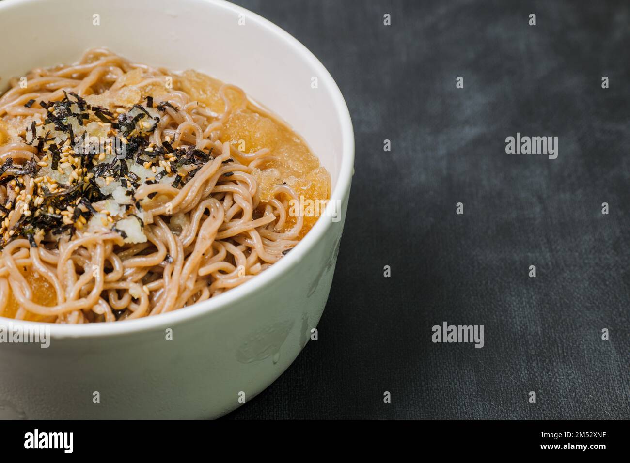 Korean food Naengmemilguksu, a winter delicacy, this buckwheat noodle
