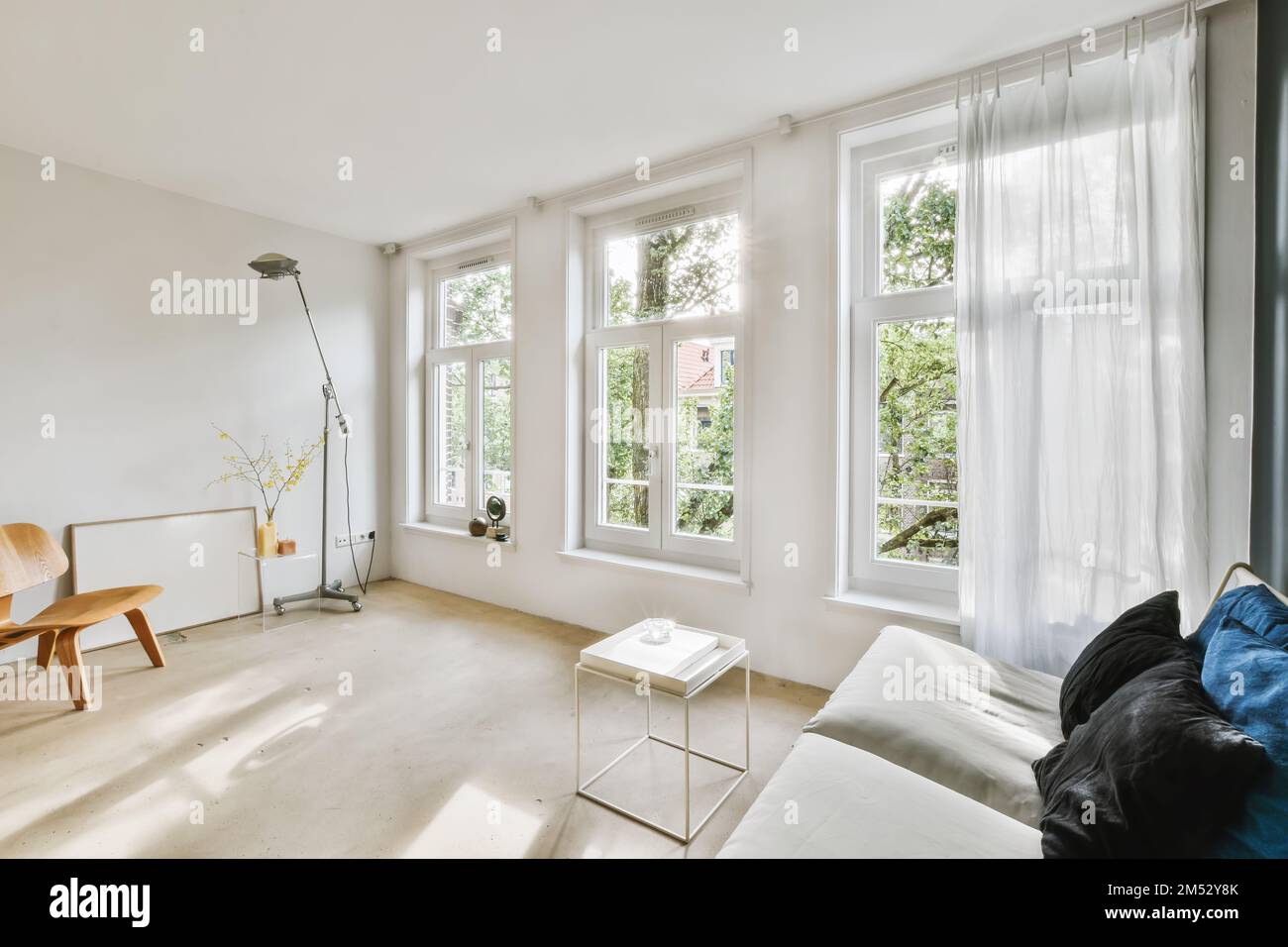 White Living Room Two Story Windows 73 Two Story Living Room Ideas