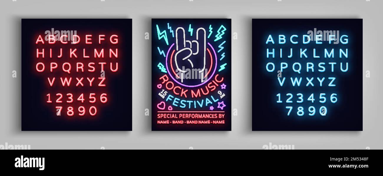 Rock festival poster hi-res stock photography and images - Alamy