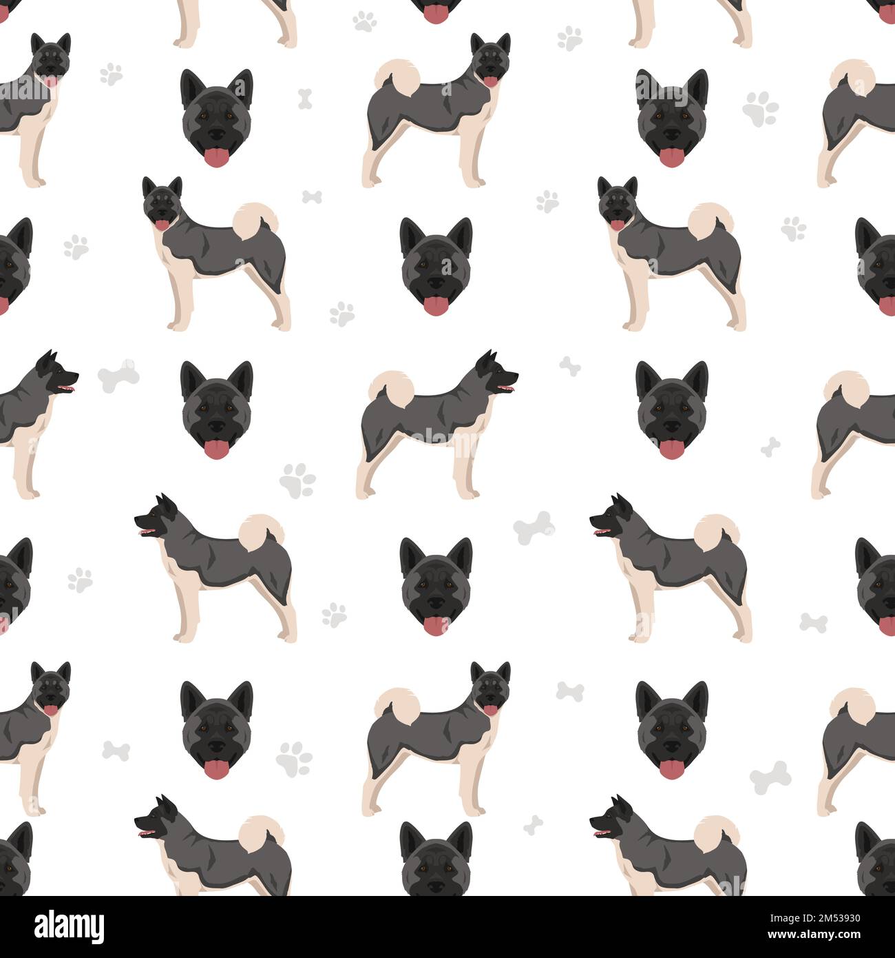 Dog Akita Print Pattern Men Women Leather Boots