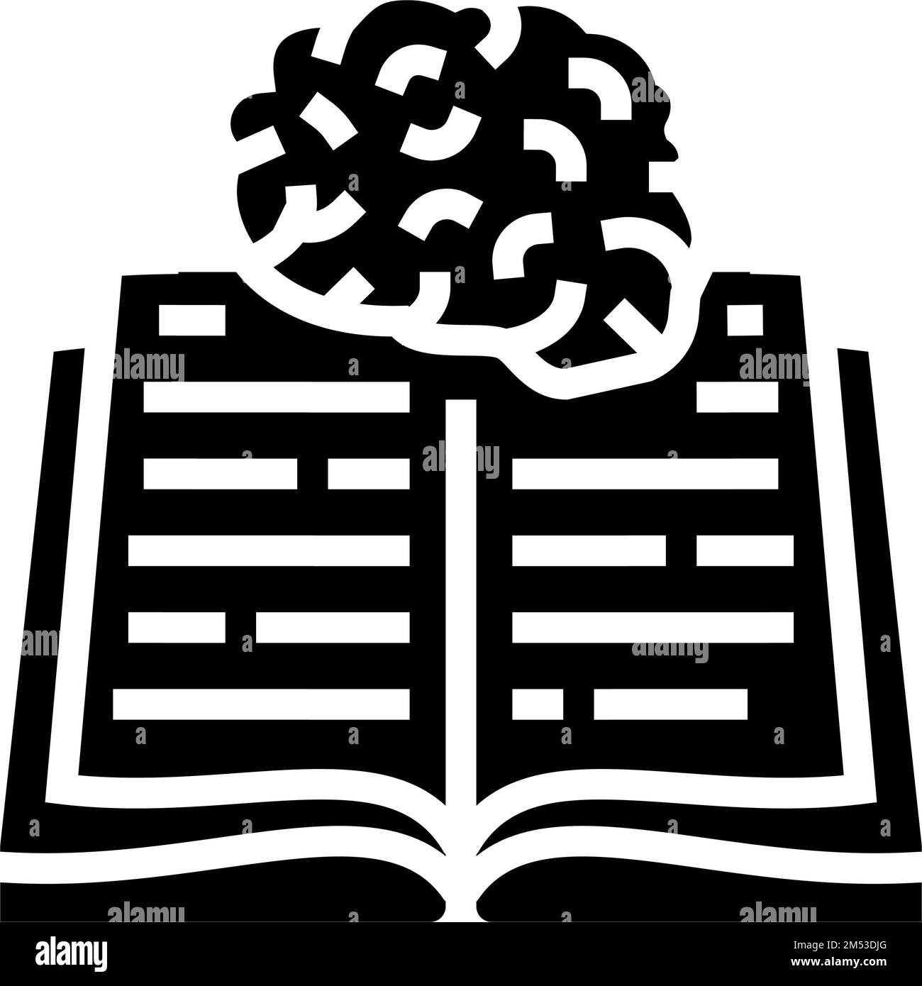 education brain glyph icon vector illustration Stock Vector Image & Art ...