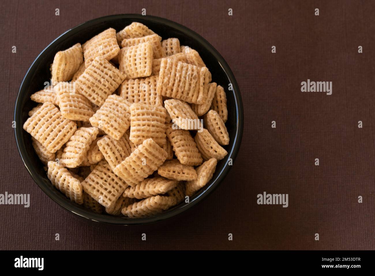Rice Cereal Chips in a Bowl Stock Photo Alamy