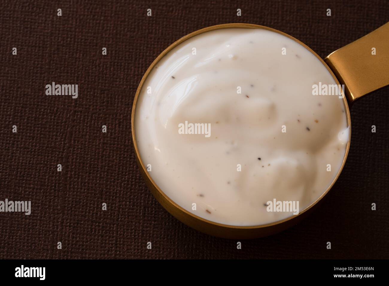 Ranch Dressing in a Good Measuring Cup Stock Photo Alamy