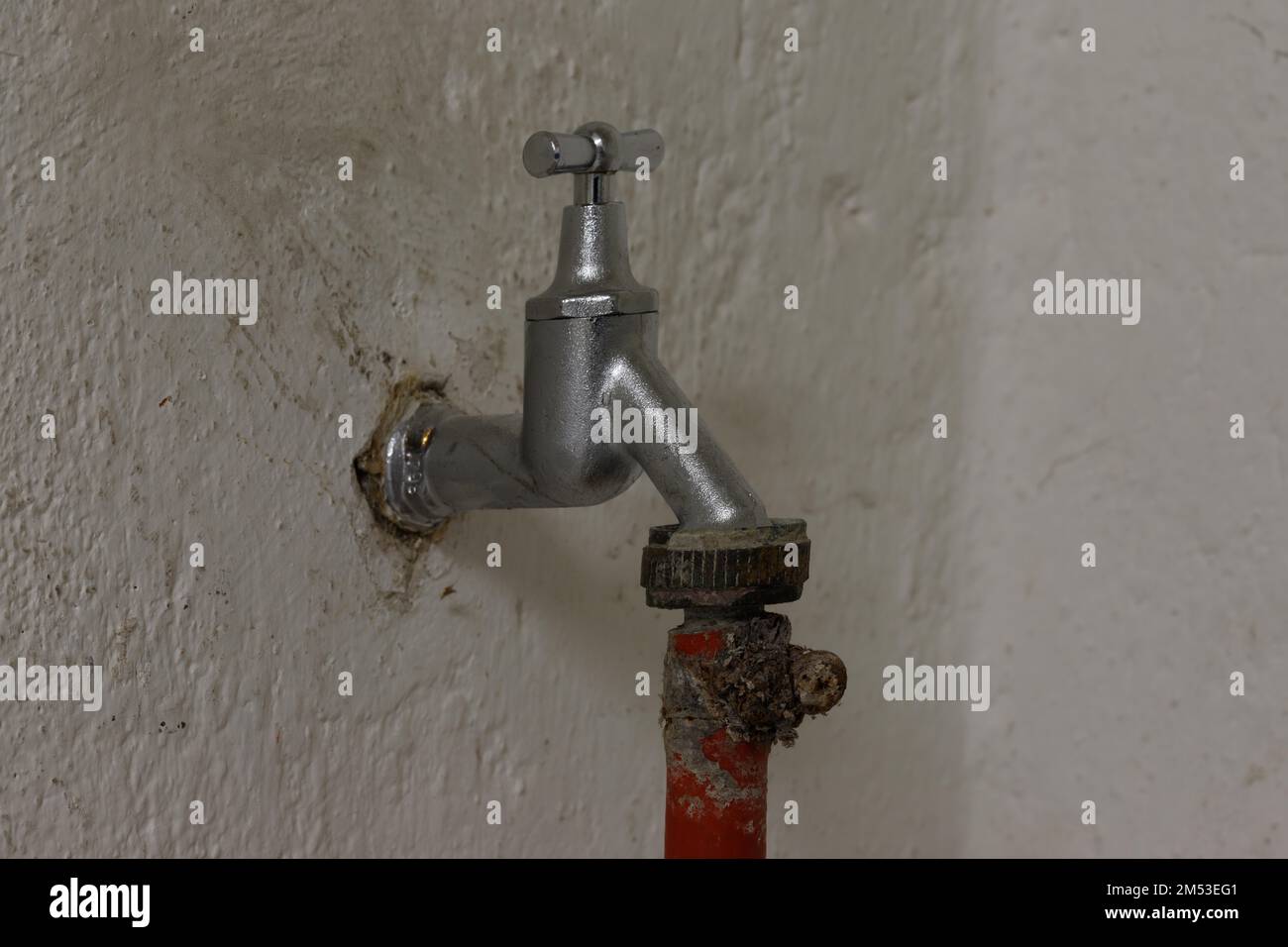 Dirty water tap Stock Photo Alamy