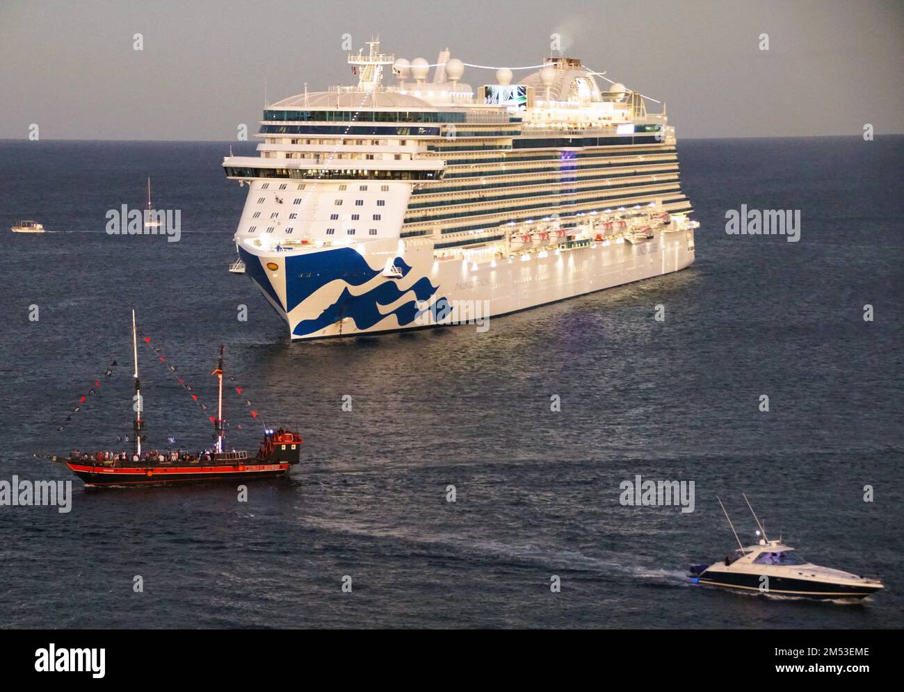 Cabo San Lucas, Mexico - November 7, 2022 - A large Discovery Princess ...