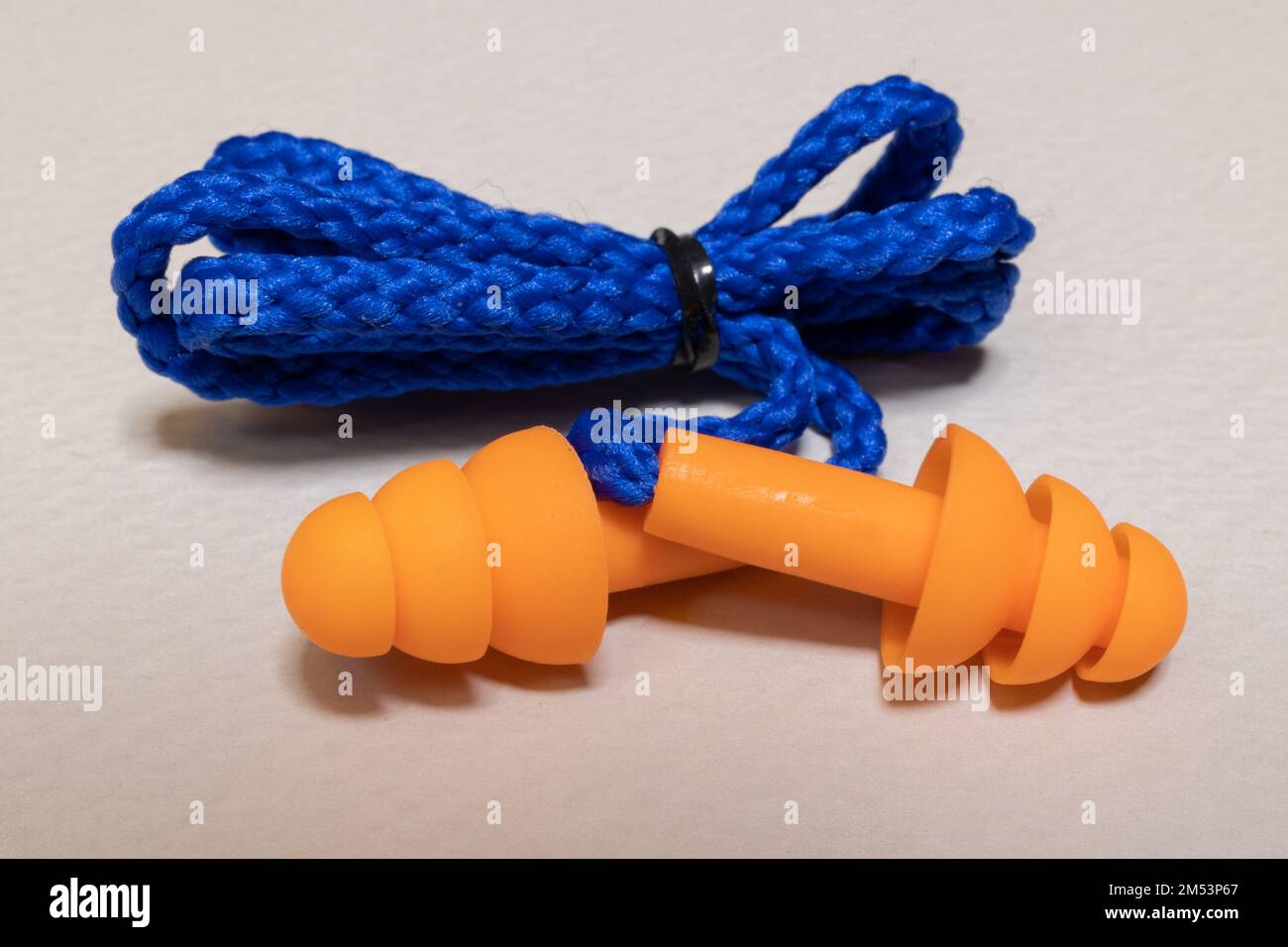 Silicone ear plugs for human ears on white background Stock Photo Alamy