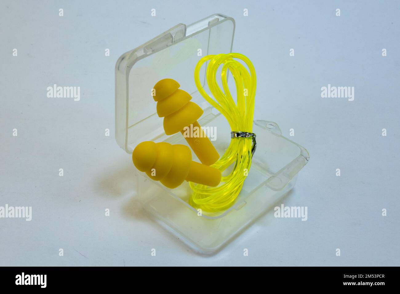 Silicone ear plugs for human ears on white background Stock Photo Alamy