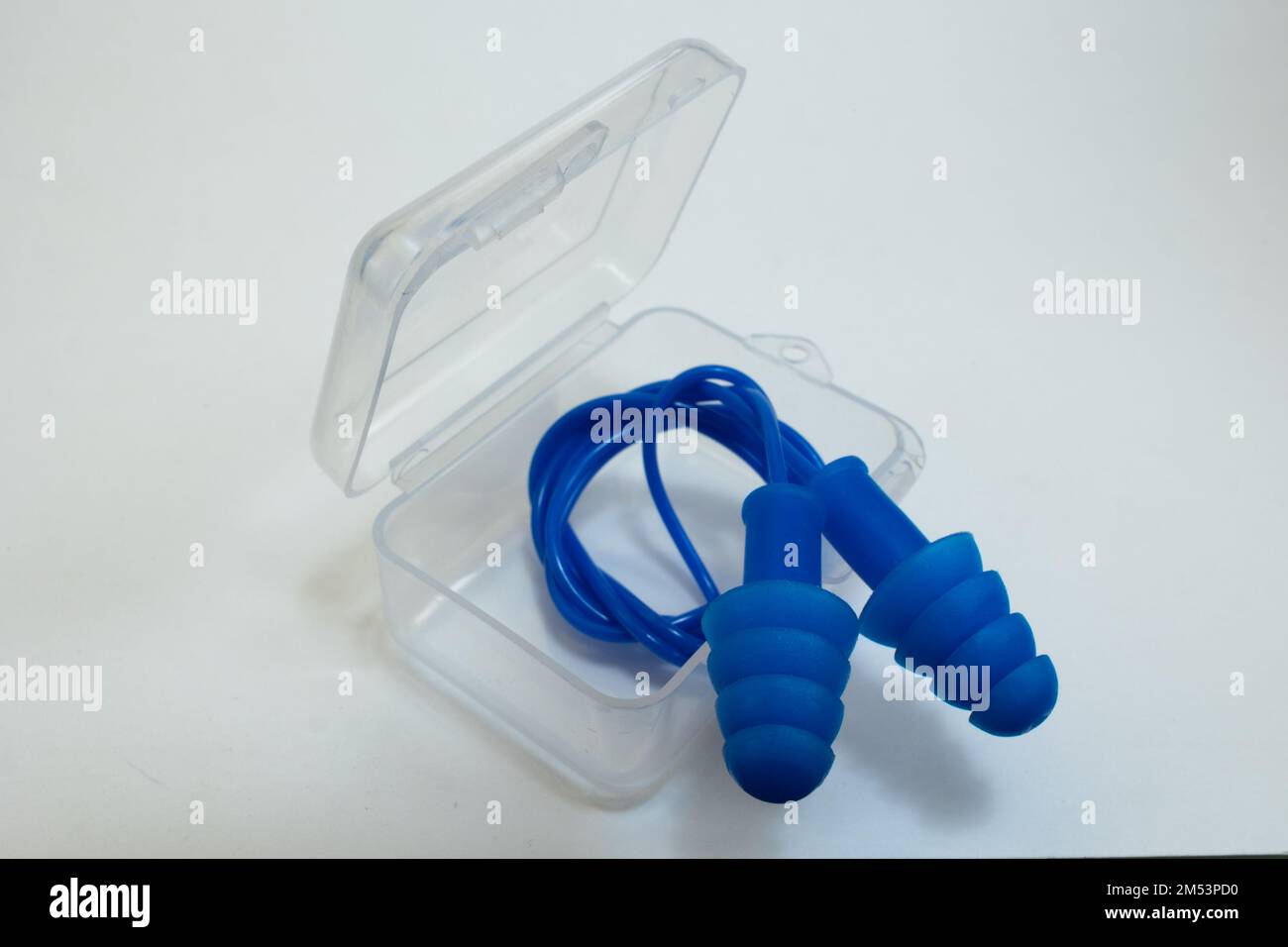 Silicone ear plugs for human ears on white background Stock Photo Alamy