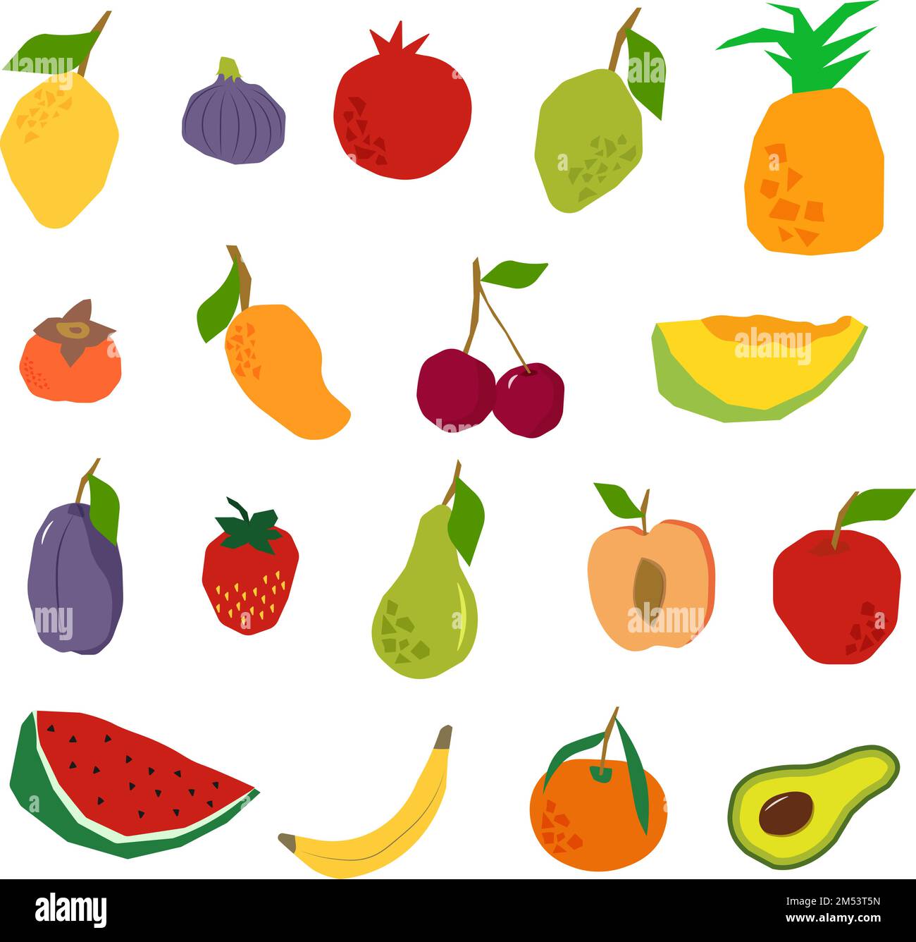 Collection of pixel fruits Stock Vector Image & Art - Alamy