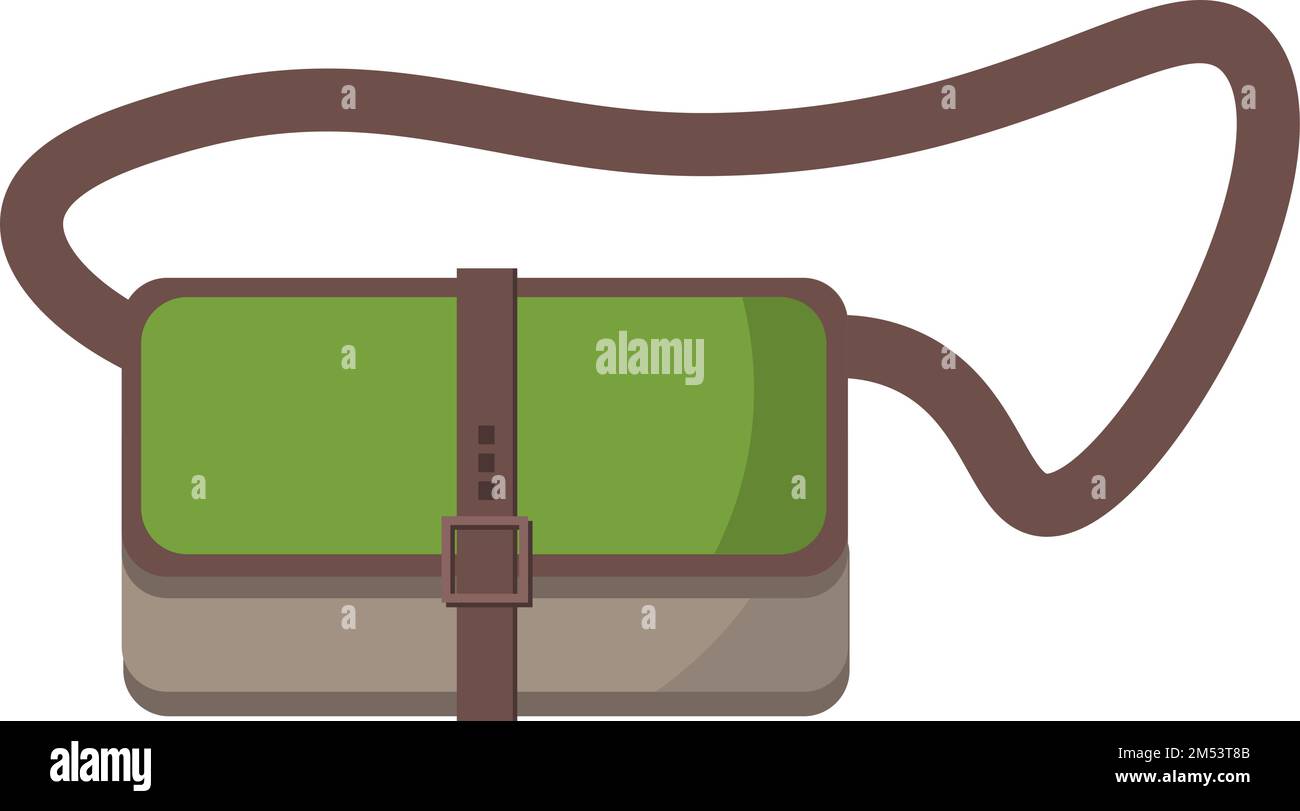 Bag with long handle. Vector illustration. Stock Vector