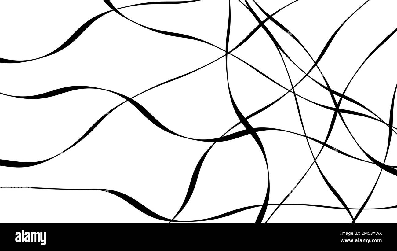Optical geometric effect curved line Black and White Stock Photos ...
