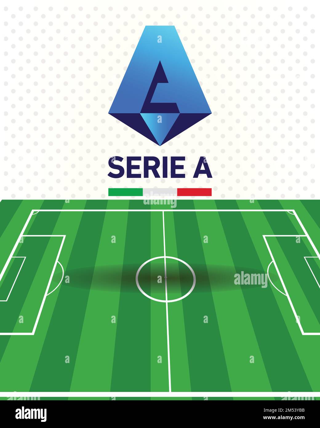 Serie A Logo top professional Italy football league system : Colombo, Sri Lanka – December 26, 2022 Stock Vector