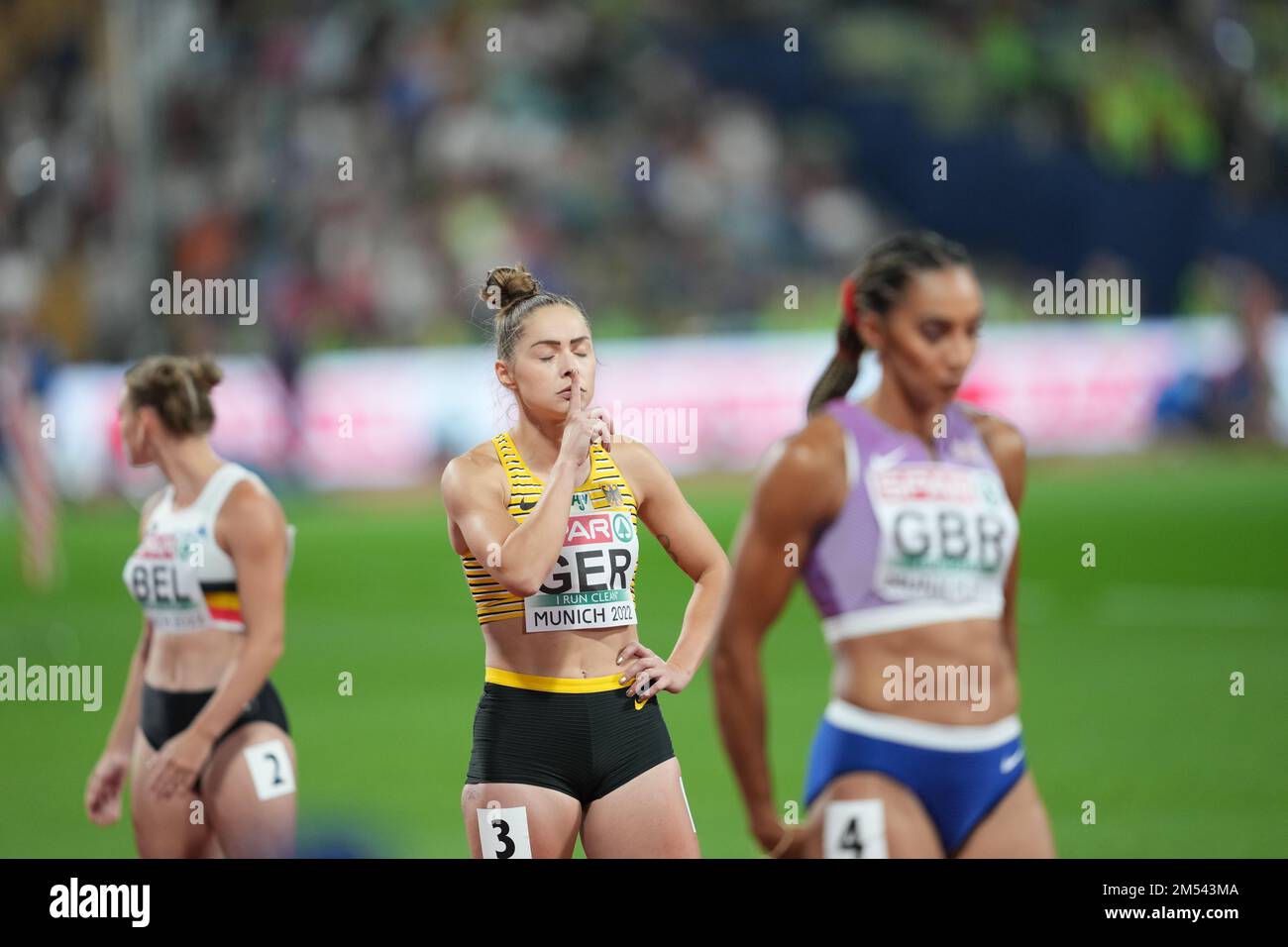 Women's 4x100 Relay Gold Medal (Gina Luckenkemper,). European