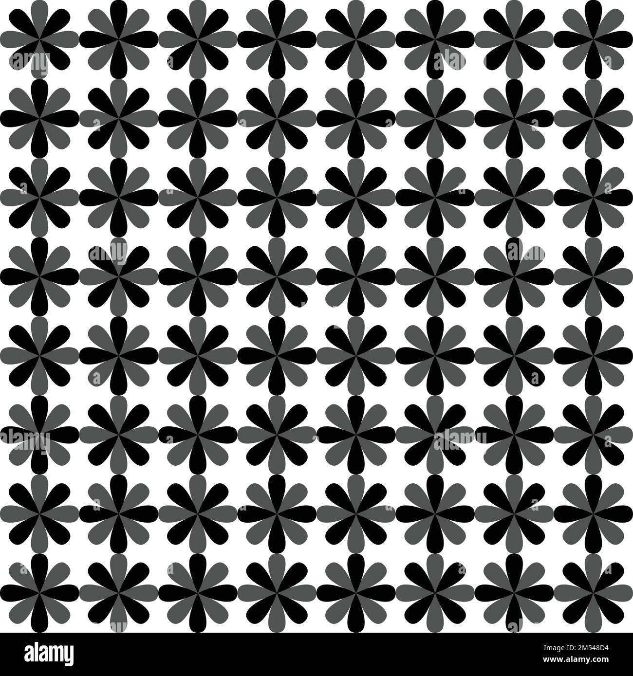 A black and white flower Seamless Pattern for textures and overlays ...
