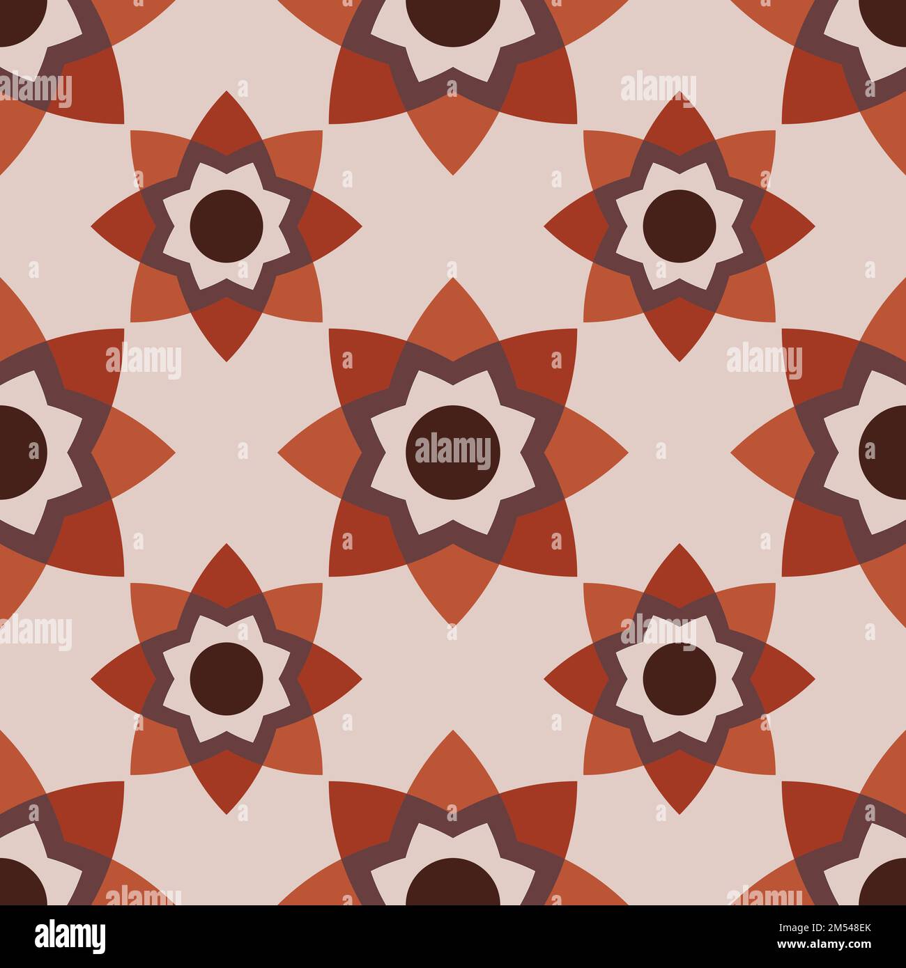 A flower Seamless Pattern for textures and overlays in red colors Stock ...