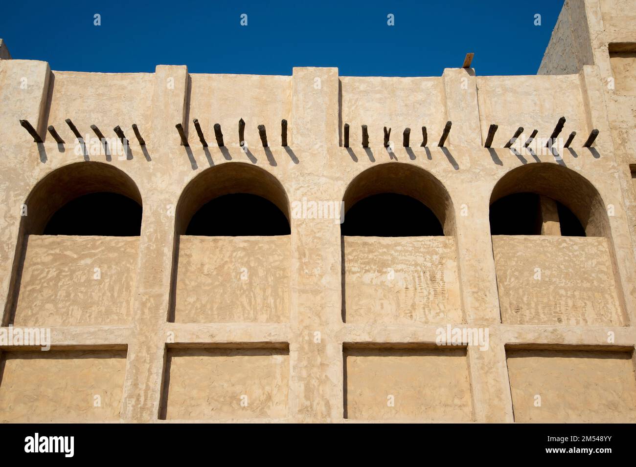 Traditional Arabic Architecture - Qatar Stock Photo