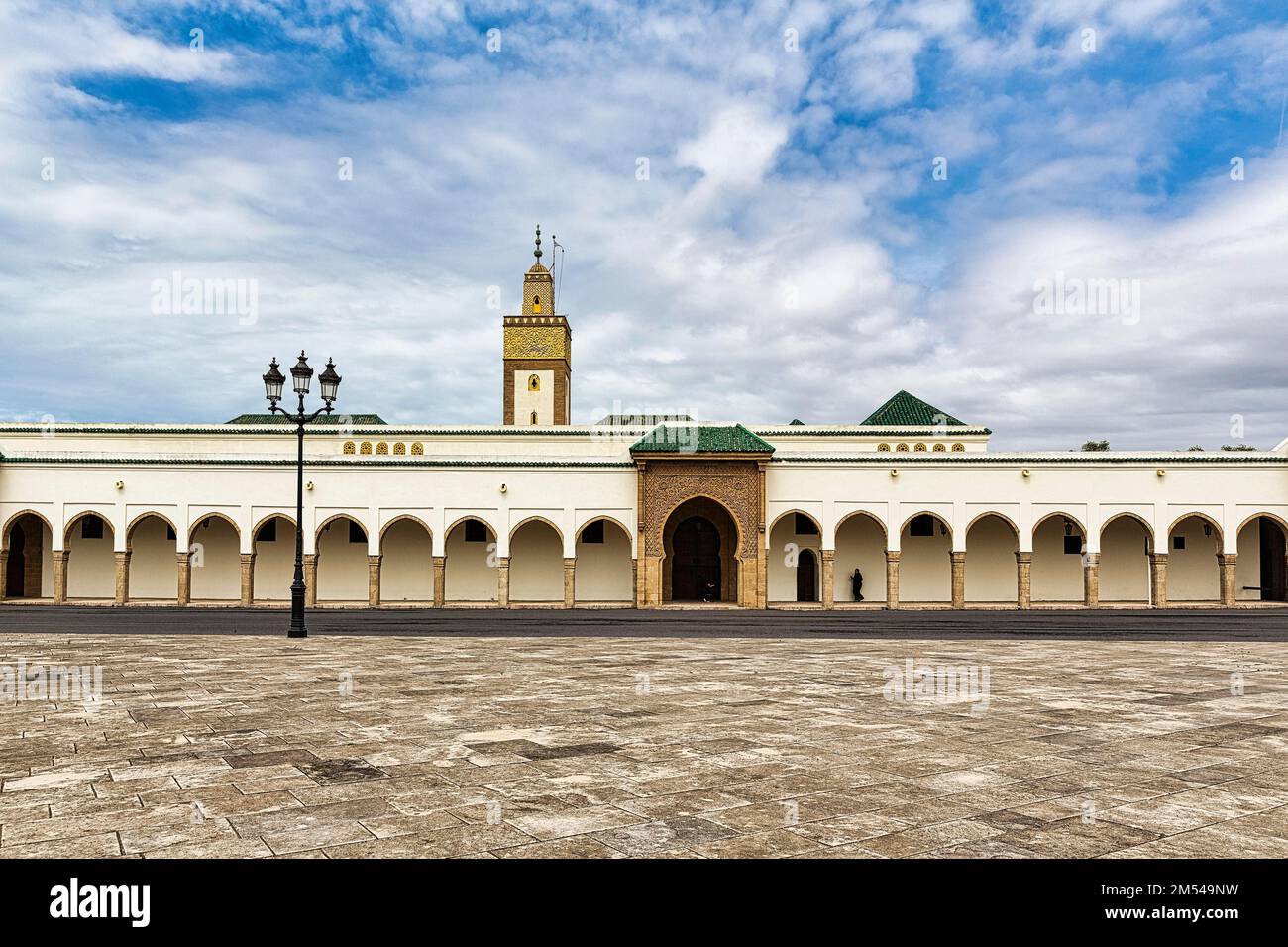 Royal Palace in the Government Quarter, Ville Nouvelle, Rabat, Rabat-Sale-Kenitra, Morocco Stock Photo