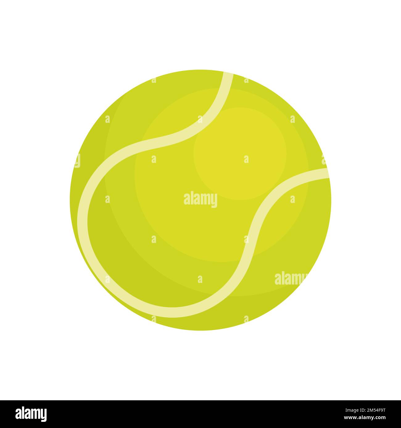 Tennis Ball isolated on white background. Vector illustration Stock ...