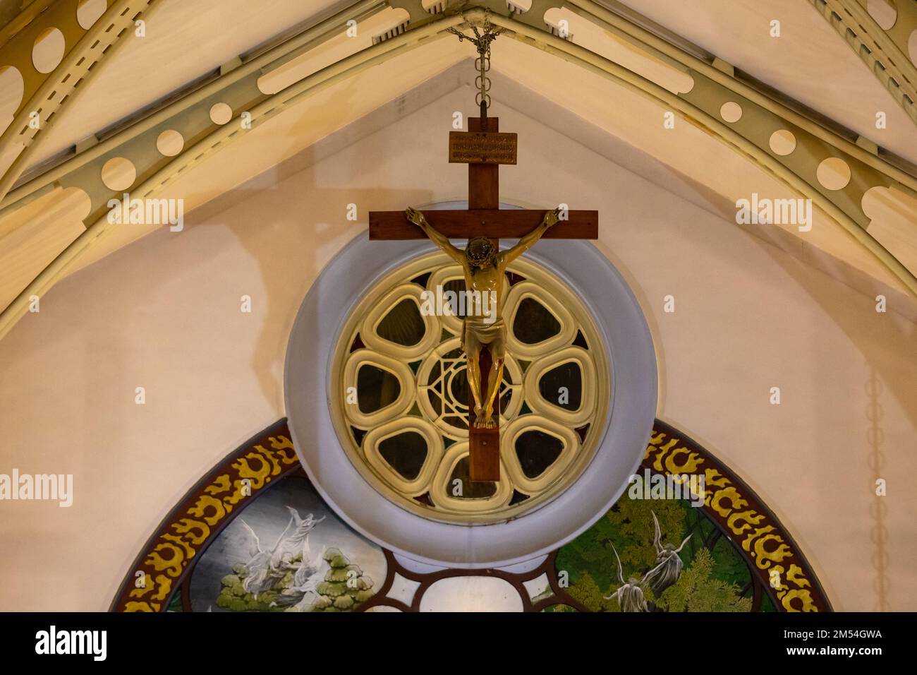 Christmas Eve Catholic Assumption Church Stock Photo Alamy